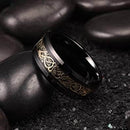 Titanium Stål Drage Ringe