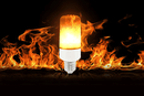 LED-pære med flammeeffekt