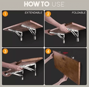 Foldbar væghyldeholder (2 stk.)
