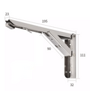Foldbar væghyldeholder (2 stk.)