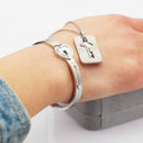 "DU ER NØGLEN TIL MIT HJERTE" Armbånd + Halskæde Sæt