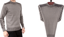 Strikkede plaidsweaters til mænd