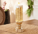 Farveskiftende LED Vandlys med Glitter