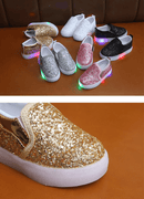 LED-glimmersneakers til børn