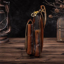 Ægte læder herre waist bag