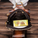 Ægte læder herre waist bag