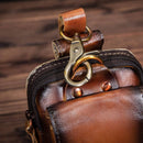 Ægte læder herre waist bag