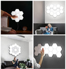 Hexagonale modulære berøringslys
