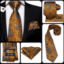 Hi-Tie | Sæt med slips i silke og paisley