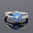 Blomst Opal Krystal Ring