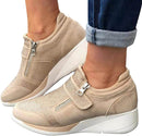 Dames lynlås platform sneakers