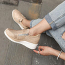 Dames lynlås platform sneakers