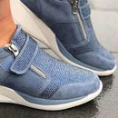 Dames lynlås platform sneakers
