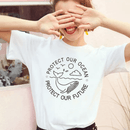 Beskyt Vores Ocean Beskyt Vores Fremtid T-shirt