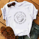 Beskyt Vores Ocean Beskyt Vores Fremtid T-shirt