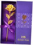 24K Folie Forgyldt Guld Rose