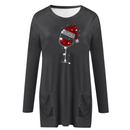 Vin & nissehue sweatshirt til damer