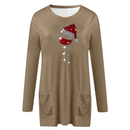 Vin & nissehue sweatshirt til damer