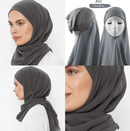 Dobbeltløkke Instant Chiffon Hijab