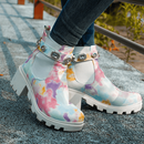Tie dye ankelstøvler