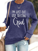 Jeg Stoler Bare På Gud - Sweatshirt