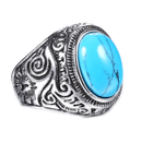 Herre Vintage Turkis Sten Ring
