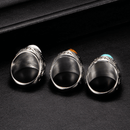 Herre Vintage Turkis Sten Ring