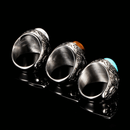Herre Vintage Turkis Sten Ring