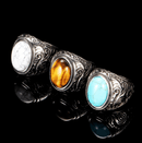 Herre Vintage Turkis Sten Ring