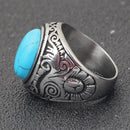 Herre Vintage Turkis Sten Ring