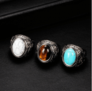 Herre Vintage Turkis Sten Ring